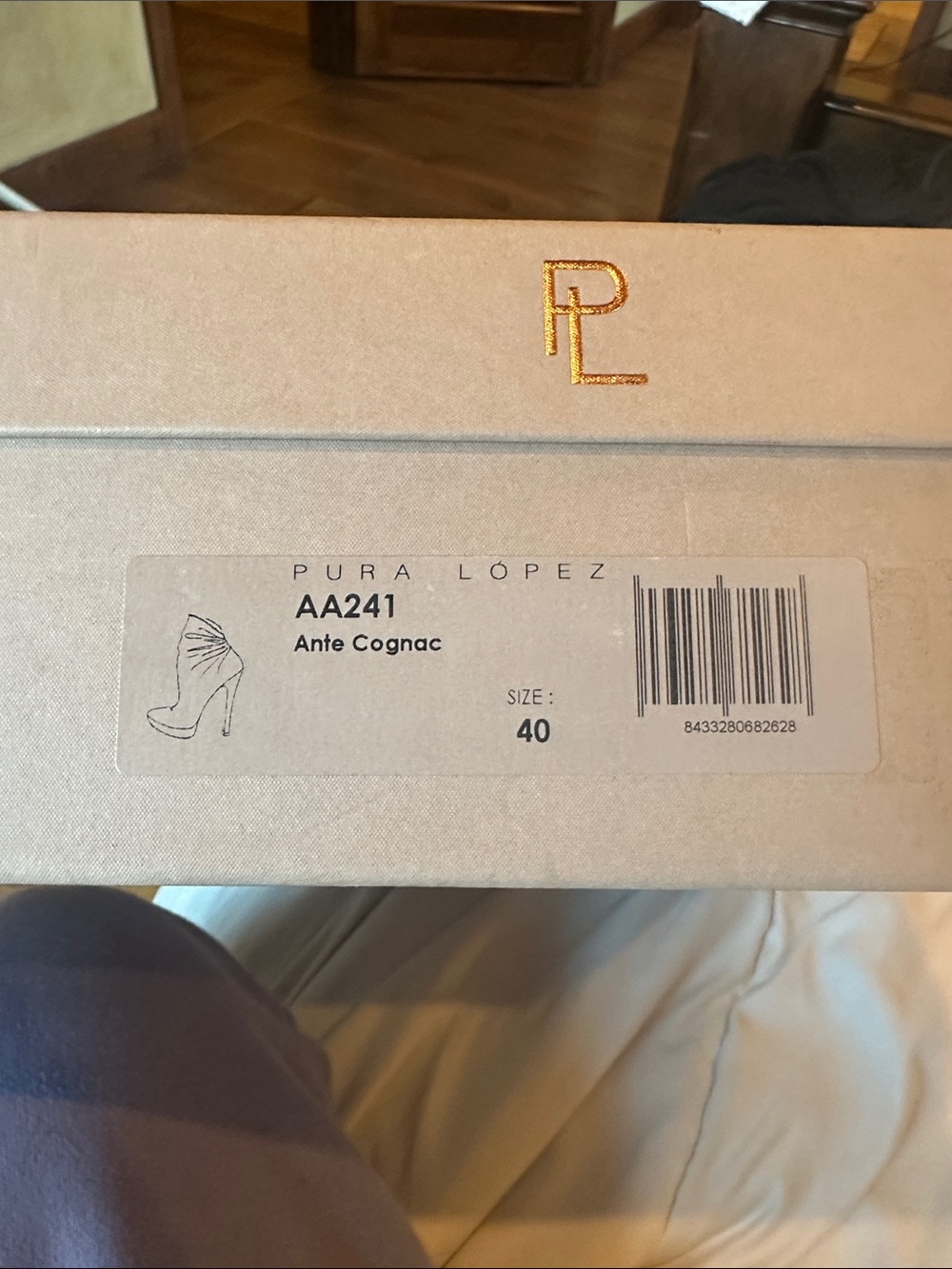 Pura Lopez Cognac Suede Ruched Ankle Booties - Picture 5 of 5
